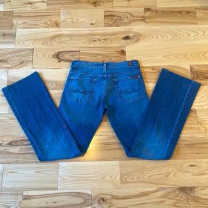 7 For All mankind size 28 button fly! Like New! Denim Jeans